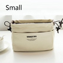 Canvas Purse Organizer Bag Inner Insert with Compartment Makeup Handbag with Lot - £39.65 GBP