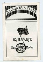 Say It With Music Program The Irving Berlin Revue Kaye Ballard New York - £12.47 GBP