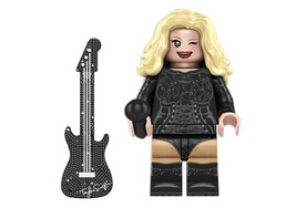 Minifigure Taylor Swift Eras Tour Singer Black Outift Custome - $7.94