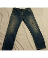 MENS LL BEAN BLUE JEANS FADED DARK TO LIGHT WASHED TAGGED 35X34 MEASURES... - €12,89 EUR