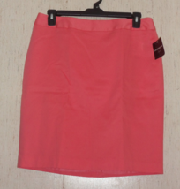NWT WOMENS $36 Liz Claiborne CAREER FULLY LINED &quot;CORAL ESSENCE&quot; SKIRT  S... - £22.13 GBP