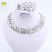 Ewelry sets for brides vintage african costume jewerly set silver plated nigerian women thumb200