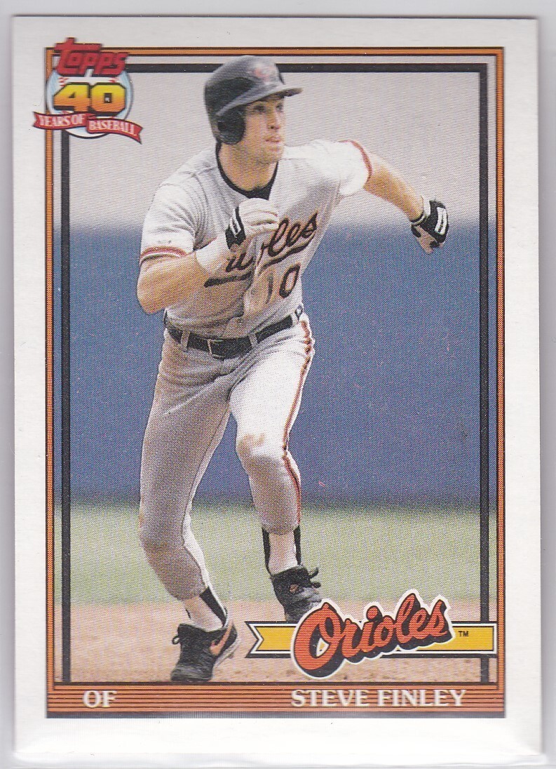 M) 1991 Topps Baseball Trading Card - Steve Finley #212 - $1.97