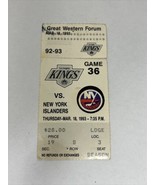 March 18, 1993 Los Angeles Kings Vs. Islanders Hockey Ticket Stub Gretzk... - $39.99