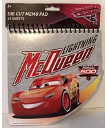 Disney Pixar Cars 3 Die Cut Memo Pad Lightening McQueen Florida 500 ~ New! - £2.31 GBP