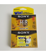 Sony Hi-8 120 Minute Digital8 60 Min HMP Camcorder Cassette Tape 4 Pack ... - $69.29