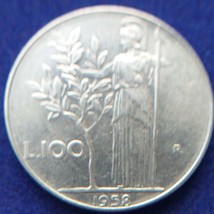 Vintage Italy 1958 coin 100 lire, Italian Republic. A very rare coin. - £70.52 GBP