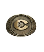 Vintage O.C Tanner Solid Brass Company Belt Buckle 1981 Oval  - £15.23 GBP