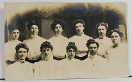 RPPC Victorian Women Class of Teachers  Nebraska c1908 Bellevue? Postcard L19 - £31.96 GBP