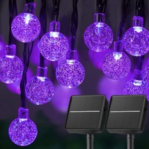 Solar Christmas Lights Outdoor Waterproof, 2-Pack 120 Led 72 Ft Total, Crystal G - $50.99