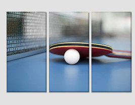 Table Tennis Wall Art Ping Pong Canvas Art Table Tennis Print Tennis Bat Ping Po - £38.27 GBP