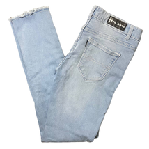Fil Jeans Distressed Raw Frayed Hem Skinny Blue Jeans Light Wash - Size 9 - $14.52