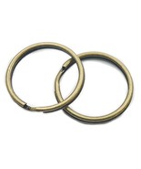 100 Pcs KeyChain Ring Keyring Connector Round Edged Split Buckle Bronze ... - $13.29 CAD