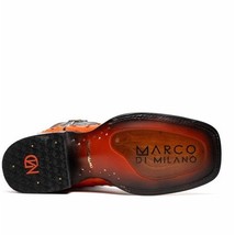 ALABAMA Genuine Ostrich Skin Cowboy Boot from the Western Collection Orange image 6
