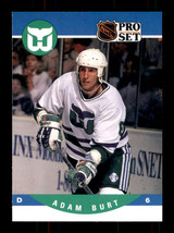 1990-91 Pro Set #447 Adam Burt Hartford Whalers RC Rookie - £1.59 GBP