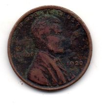 1920 Lincoln Wheat Penny -  Moderate/heavy wear on obverse - £6.24 GBP