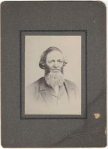 1880s Man With Full Beard Cabinet Photo - £16.63 GBP