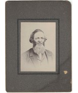 1880s MAN WITH FULL BEARD CABINET PHOTO - £16.76 GBP
