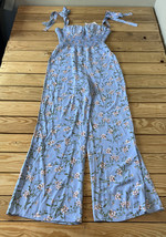 love &amp; harmony NWT women’s Sleeveless floral jumpsuit Size S blue G2 - £27.92 GBP