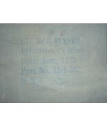 USAF/USN pilot's kitbag flyer's cotton duck brass zipper; "WRIGHT" - $50.00