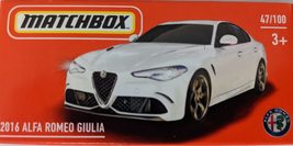 Matchbox Power Grabs White 2016 Alfa Romeo Giulia 47/100 - $8.77