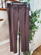 7th Avenue Women&#39;s Solid Brown Polyester Mid Rise Bootcut Stretch Pants Size 8 - £35.92 GBP