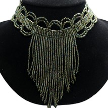 vintage beaded choker necklace 14” - £31.42 GBP