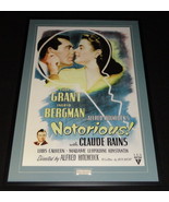Cary Grant Signed Framed 29x41 Notorious Poster Display JSA - £1,161.02 GBP