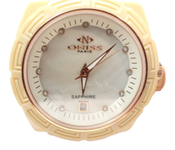 ONISS PARIS ON7702-LRG Quartz Ceramic Sapphire Women&#39;s Wristwatch - £209.32 GBP