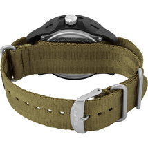 TIMEX GALLATIN NYLON SLIP-THRU WATCH - SOLAR GREEN/BLACK DIAL image 2
