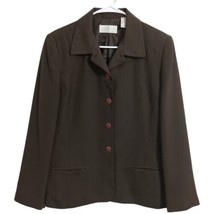 First Issue Jacket Blazer Brown Womens 10  Career Elegant Academia Minimalist  - £19.89 GBP