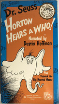 Dr. Seuss Horton Hears A Who!(VHS 1992)Dr. Seuss Dustin Hoffman-RARE-SHIPS N 24H - £146.82 GBP