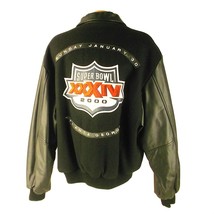 Nfl St Louis Rams WOOL/LEATHER Bomber Jacket L8423 - £159.07 GBP