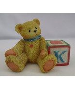 Enesco Cherished Teddies Alphabet Blocks K 1995 P. Hillman 2&quot; - €8,44 EUR