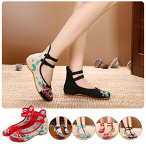 ​Chinese Embroidered Traditional Shoes Women Shoes Ballerina Ballet Flat Loafers - £19.92 GBP