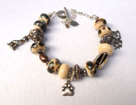 Calico Cat Sterling Silver Charm Bracelet by Katherine Lee (#11039) - £136.68 GBP