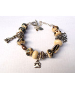 Calico Cat Sterling Silver Charm Bracelet by Katherine Lee (#11039) - £137.04 GBP