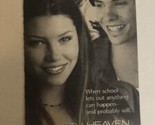 1999 7Th Heaven Beginnings Print Ad Tv Guide Jessica Biel Barry Watson T... - $5.93