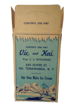 Vic And Kai 1932 Ice Cream Container Original Penguins Polar Bear Ship I... - £23.55 GBP
