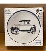 Coasterstone Antique Car  Automobile Coasters Set Of 4 Retired Line Abso... - €17,23 EUR