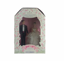 Hallmark  Ornaments1997 Barbie And Ken Wedding Day Set Of 2 Collectible Xmas - $18.46