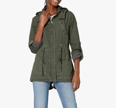 Levis Womens Plus 2X Army Green Cotton Hooded Anorak Jacket NWT Y24 - $73.49