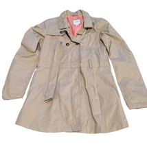 Jack And Jill Coat Tan Girls Size XL (14-16) Tie Belt Button Up - £11.00 GBP