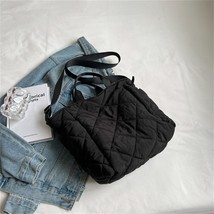 Women Solid Canvas Tote Bags Fashion Simple Shoulder Bag Versatile Large Capacit - £26.53 GBP