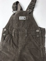 Carters Handsome Cordurdoy Overalls Boys Sz 12 Mos Brown Green Bibs Adju... - $17.49