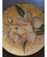 Decorative Plate with Hanger ~ 10&quot; Diameter ~ Multicolored ~ Floral Design - $30.48 CAD