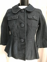 Ann Taylor Women&#39;s Jacket Denim 3/4 Length Sleeve Size 4 - $23.76