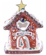 Candle Cane Cottage 928134 Ceramic Candle House 6.25&quot; H Blue Sky - $38.61