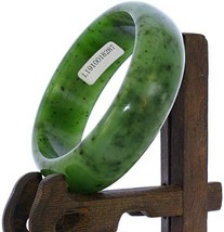 2.3&quot;Certified Nature Hetian Nephrite Jade Women&#39;s Green Bangle Bracelet ... - £255.63 GBP