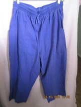 Capri Pant Pockets Size XL Purple - $171.32 MXN